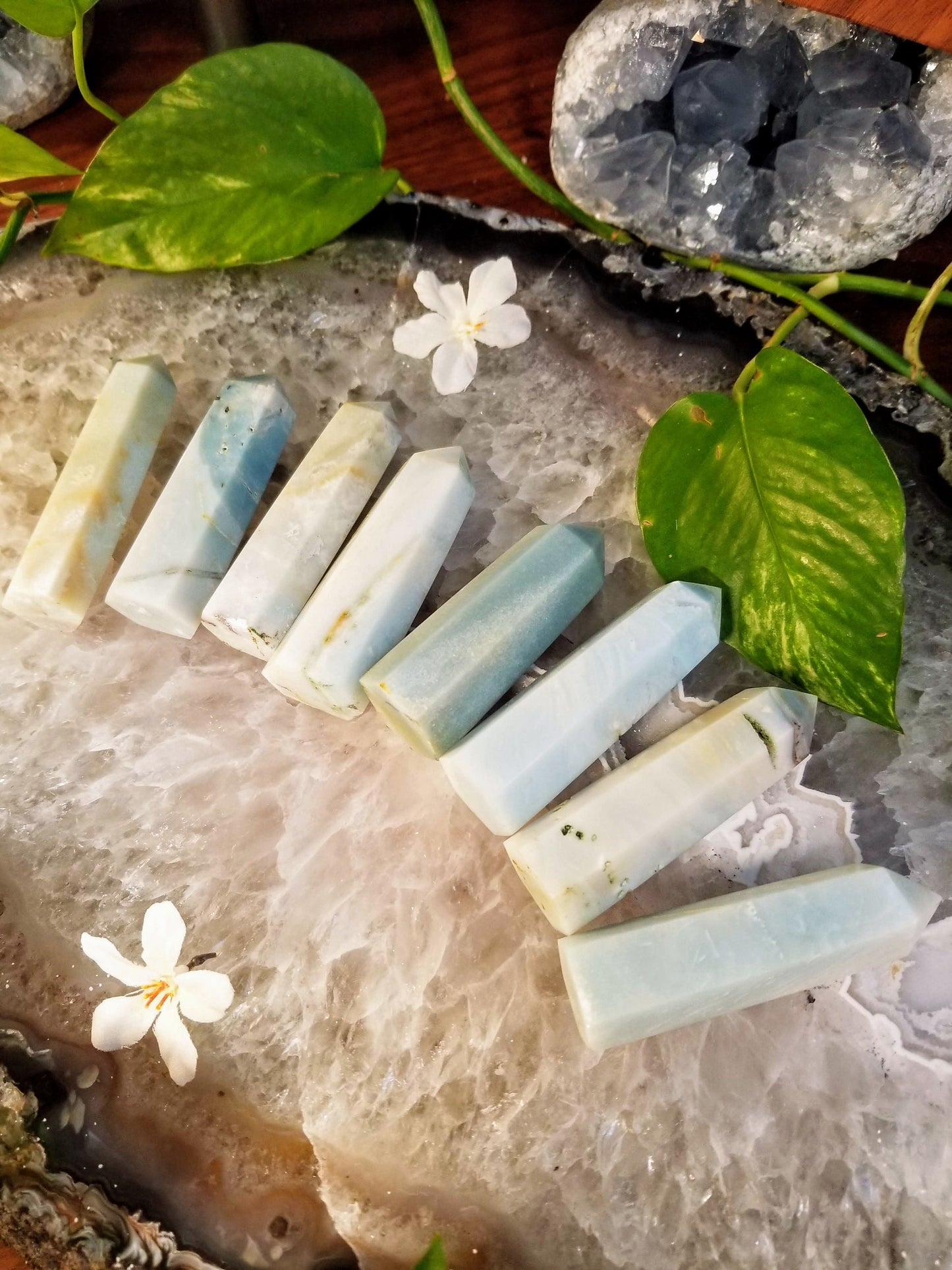 Amazonite Generator/ Point/ Tower/ Obelisk/ for Crystal Healing & Grids/ Meditation/ Reiki/ Mineral Collectors/ Gemstone Home Decor