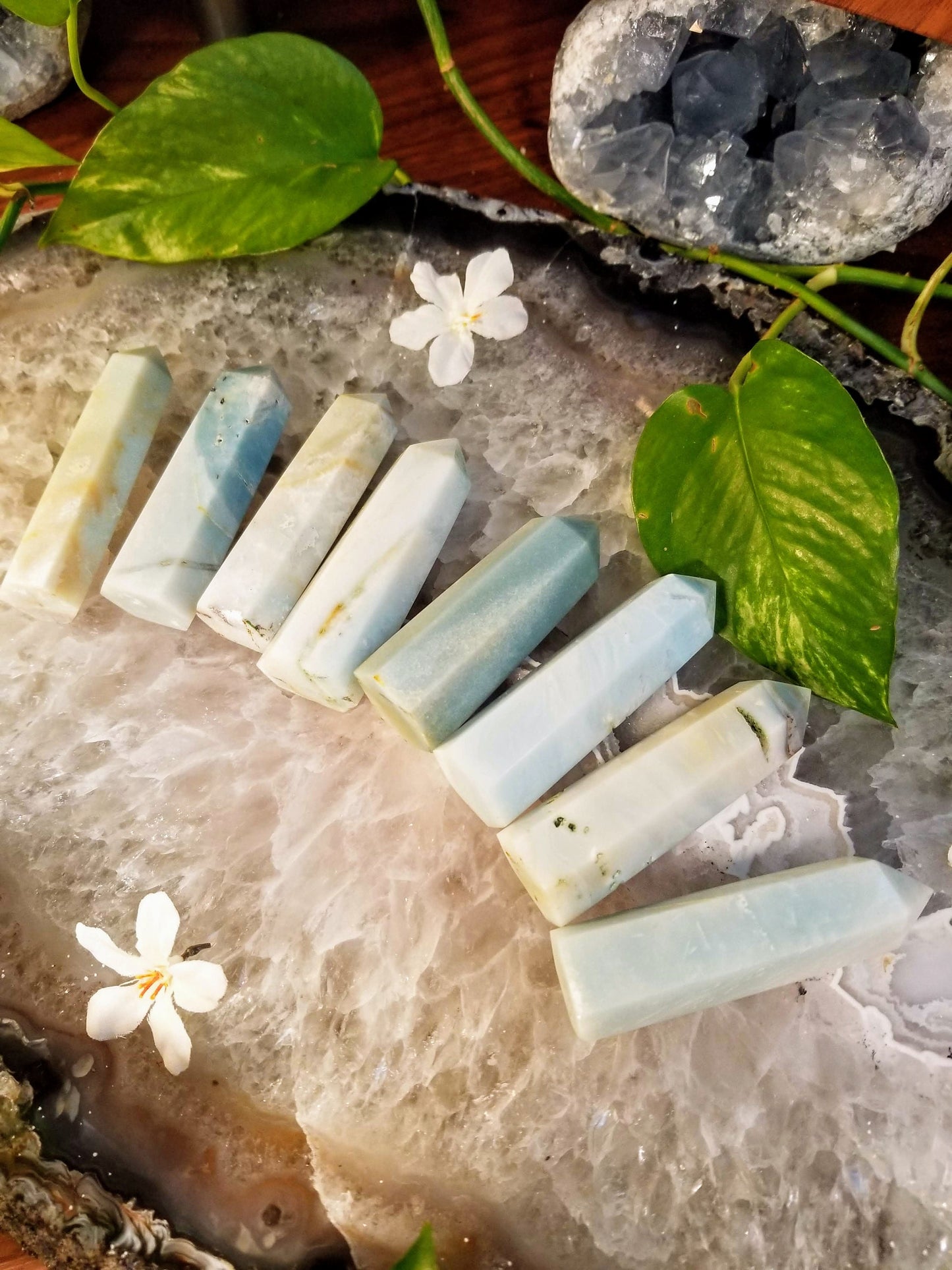Amazonite Generator/ Point/ Tower/ Obelisk/ for Crystal Healing & Grids/ Meditation/ Reiki/ Mineral Collectors/ Gemstone Home Decor