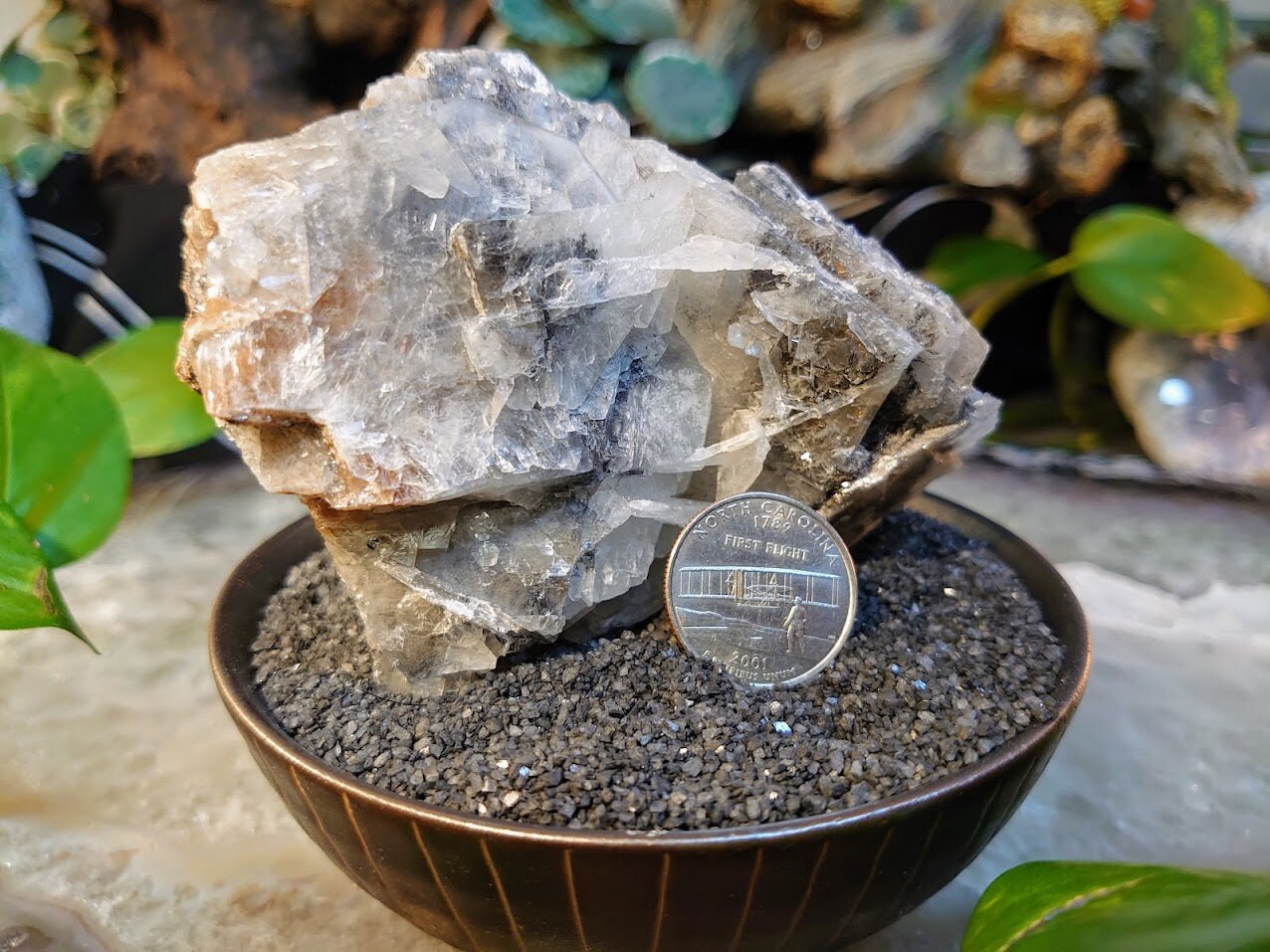 414g Lustrous Grey Barite Blade Formation from Tenke Fungurume, Congo for Altar and Home Decor / Energy Work / Crystal Healing / Reiki