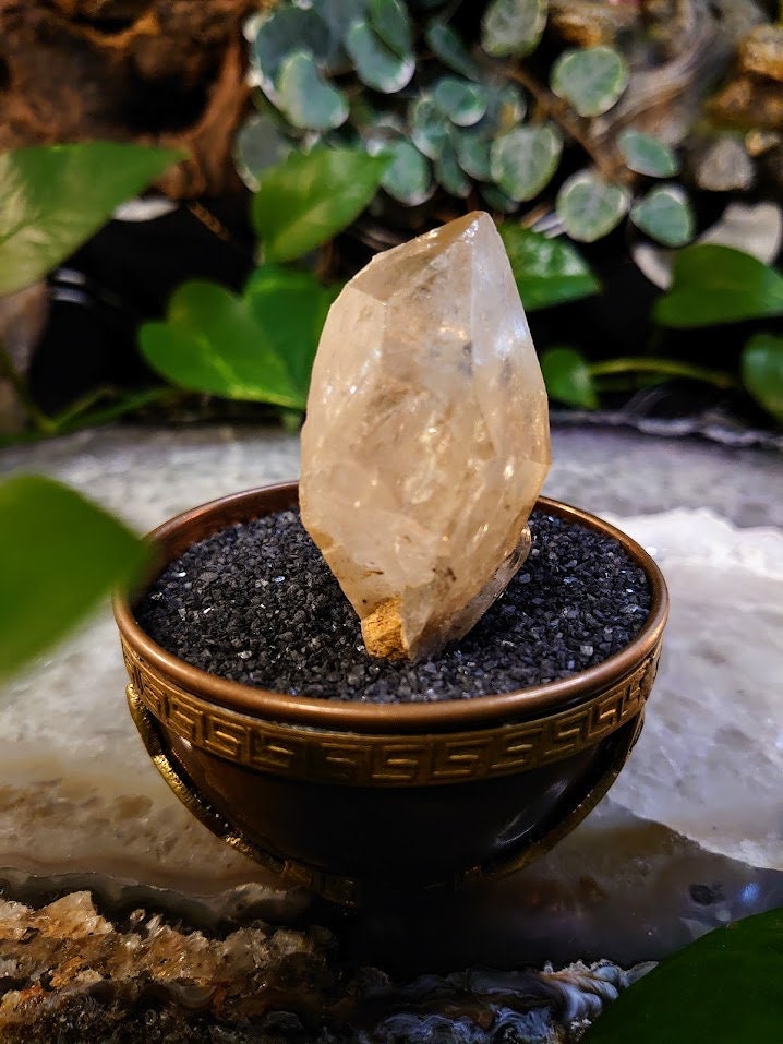 72.1g Natural Kundalini Congo Citrine Point for Altar and Home Decor / Energy Work / Crystal Healing / Reiki