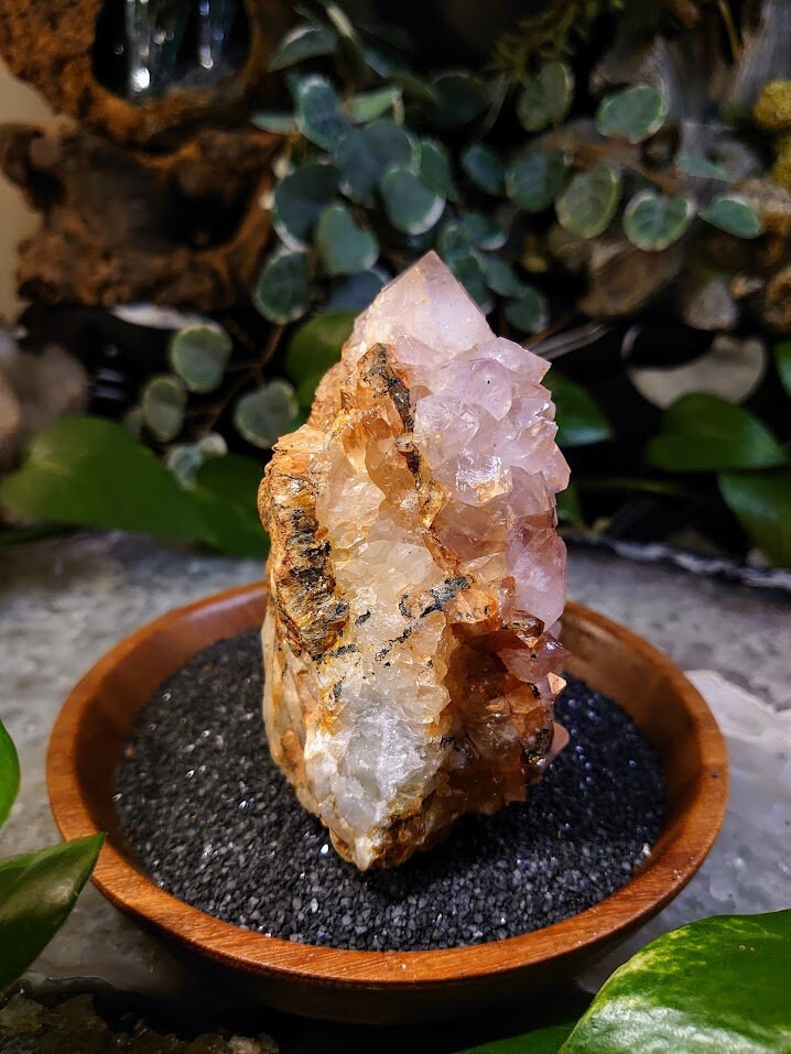 654g Spirit Quartz Hematoid Cluster from ZA / Cactus Quartz / Spirit Amethyst for Crystal Healing / Meditation/ Reiki / Gifting