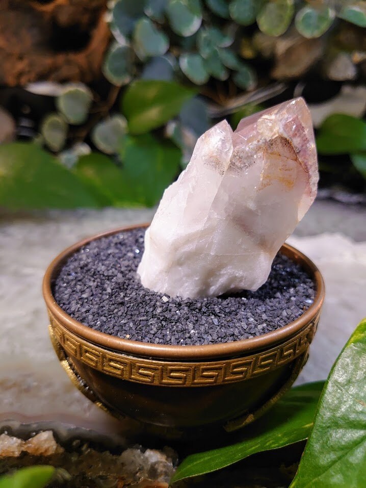 85g Fire Quartz Phantom / Hematoid Quartz for Crystal Healing / Meditation / Reiki / Home and Altar Decor