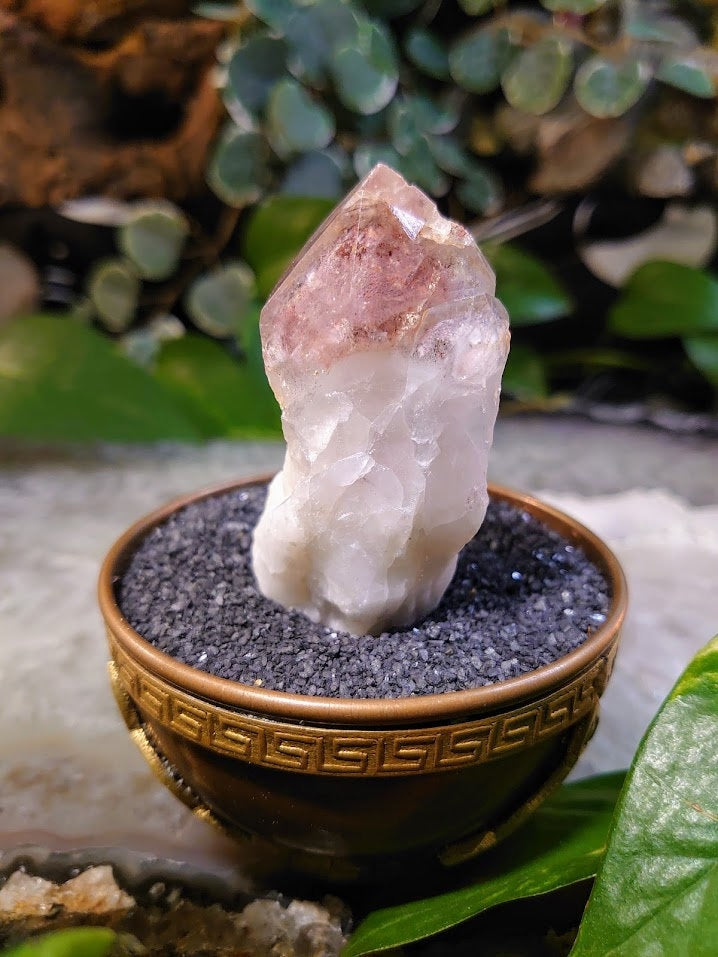 85g Fire Quartz Phantom / Hematoid Quartz for Crystal Healing / Meditation / Reiki / Home and Altar Decor
