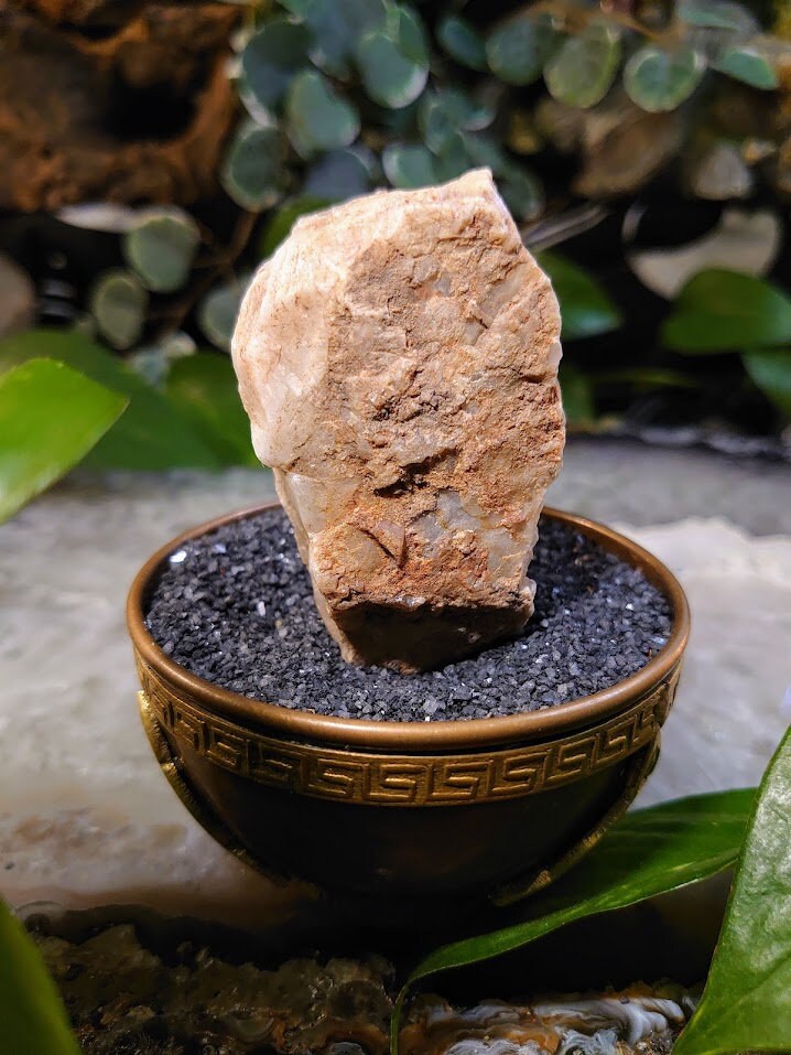 89g Fire Quartz Cluster with Phantoms / Hematoid Quartz for Crystal Healing / Meditation / Reiki / Home and Altar Decor