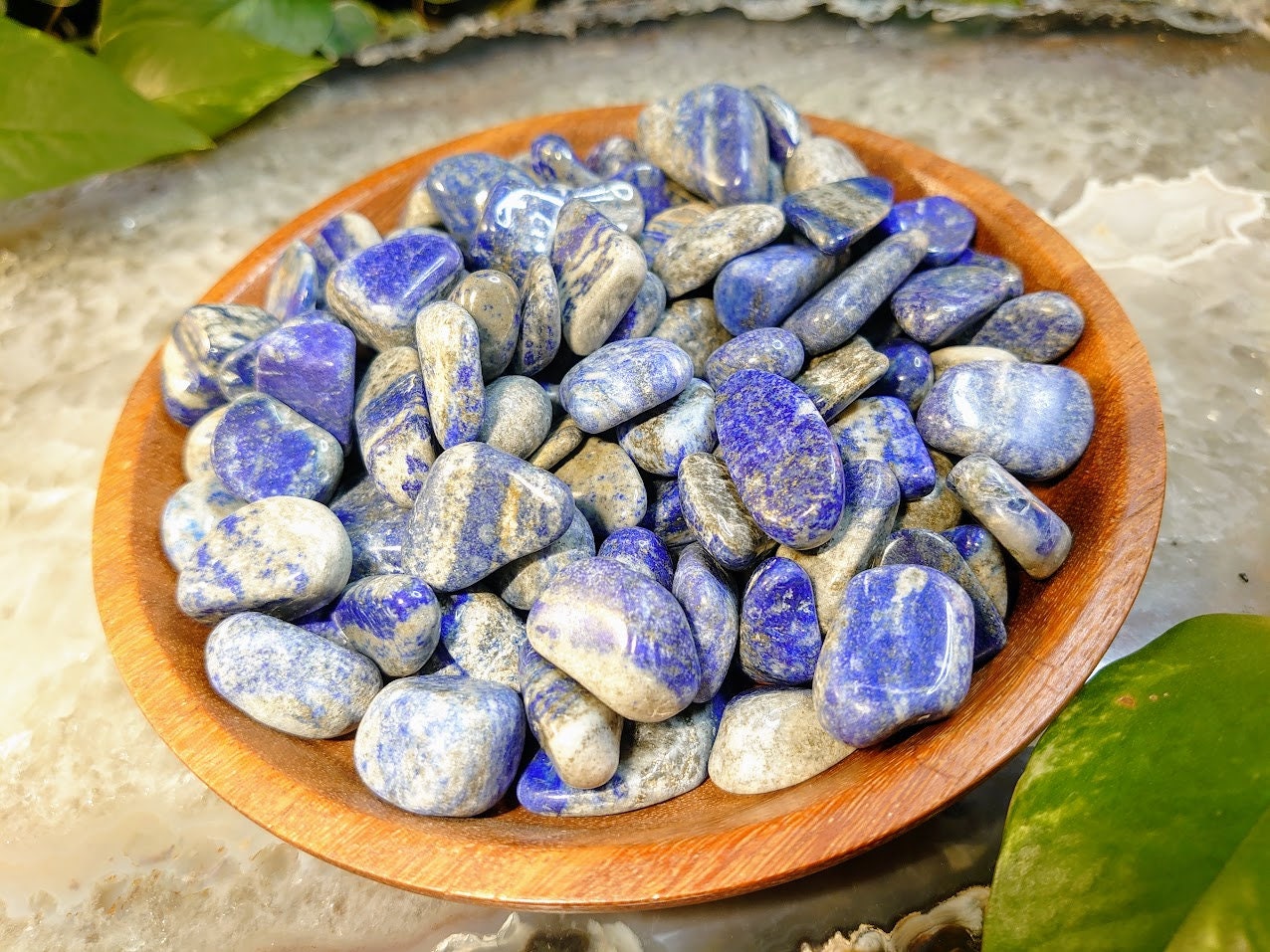 Small Lapis Lazuli Tumbled Stones from Afghanistan for Gifts/ Crystal Healing/ Meditation/ Reiki/ Chakra Balancing/ Decor/ Collection