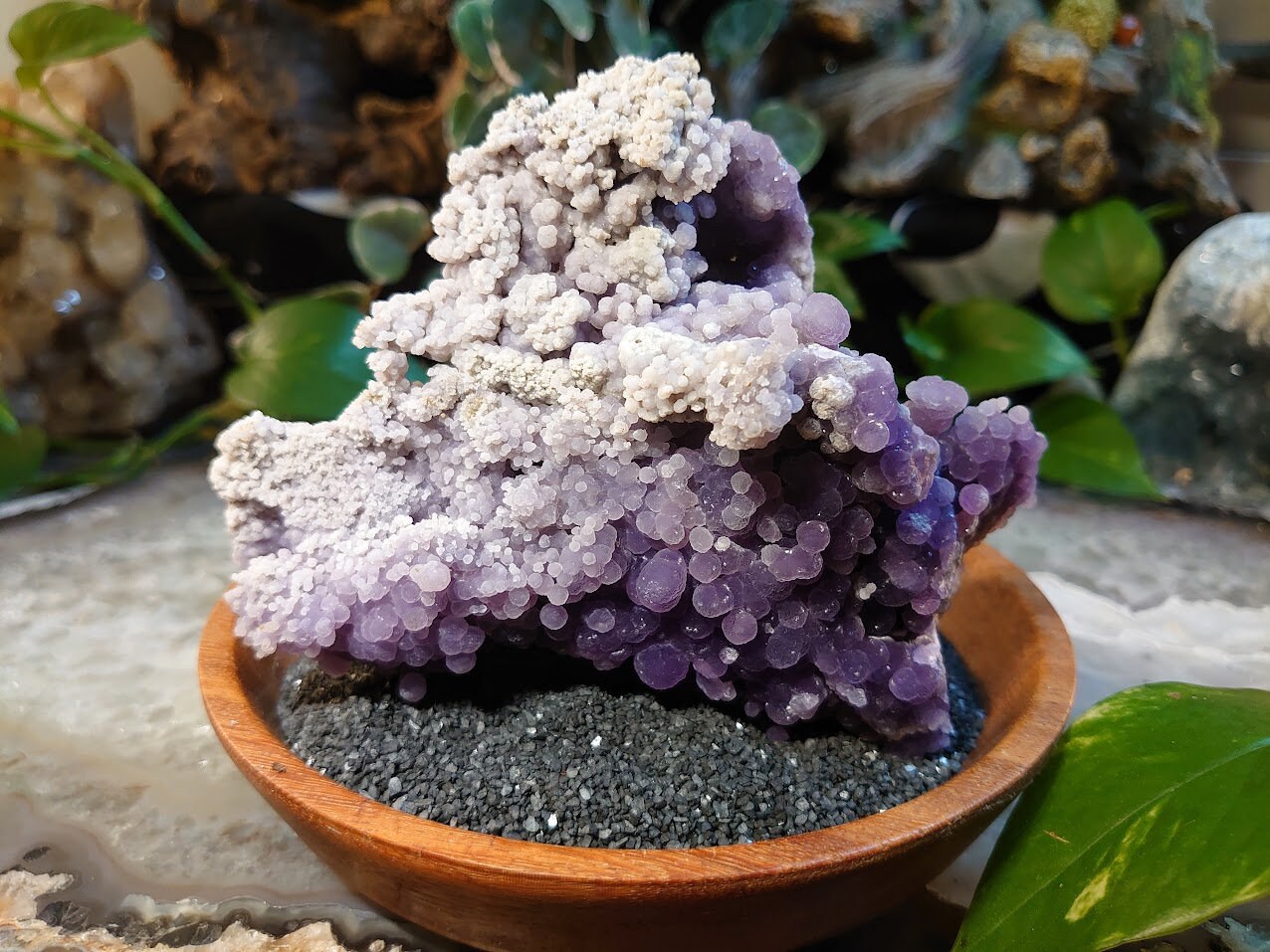 378g Grape Agate Cluster from Sulawesi, Indonesia for Collection / Crystal Healing / Gemstone Home and Altar Decor / Reiki/ Meditation