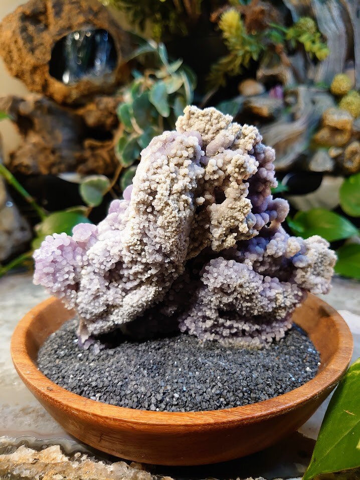 378g Grape Agate Cluster from Sulawesi, Indonesia for Collection / Crystal Healing / Gemstone Home and Altar Decor / Reiki/ Meditation
