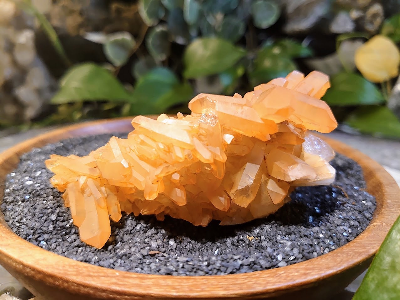 193g Tangerine Quartz Cluster with Self Healing from Minas Gerais, Brazil / Sunfire Quartz for Altar and Home Decor / Energy Work / Reiki