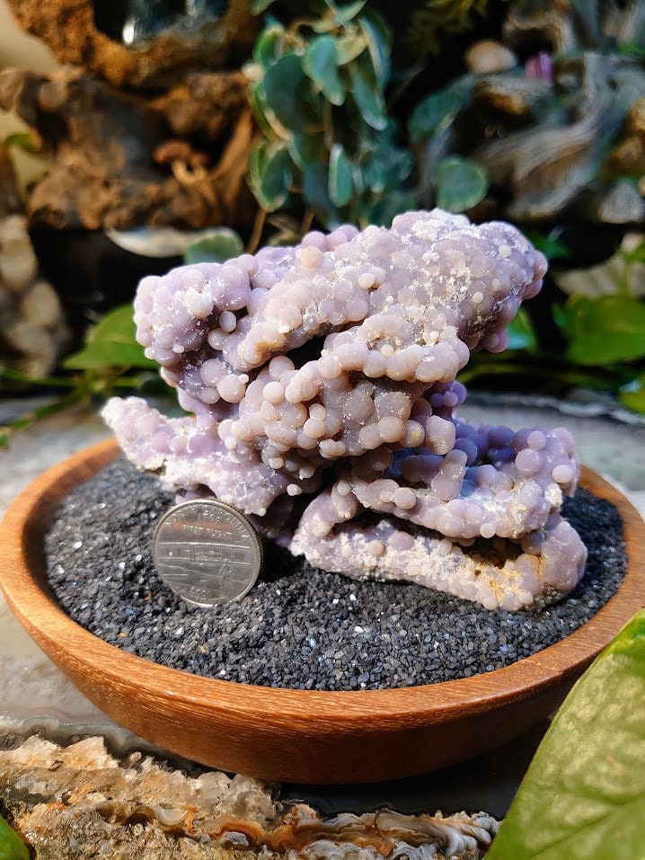 368g Grape Agate Cluster from Sulawesi, Indonesia for Collection / Crystal Healing / Gemstone Home and Altar Decor / Reiki/ Meditation
