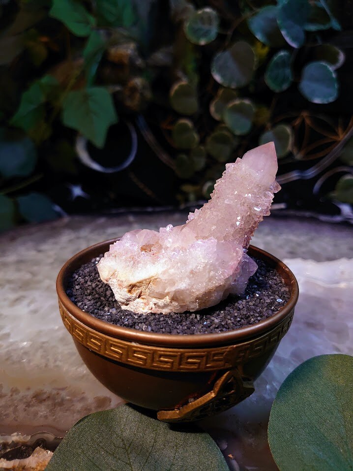 73.4g Spirit Quartz Cluster from ZA / Cactus Quartz / Spirit Amethyst for Crystal Healing / Meditation/ Reiki / Gifting