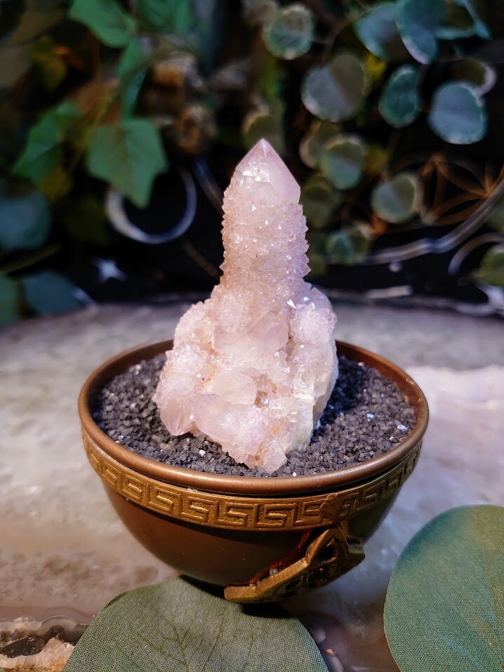 73.4g Spirit Quartz Cluster from ZA / Cactus Quartz / Spirit Amethyst for Crystal Healing / Meditation/ Reiki / Gifting