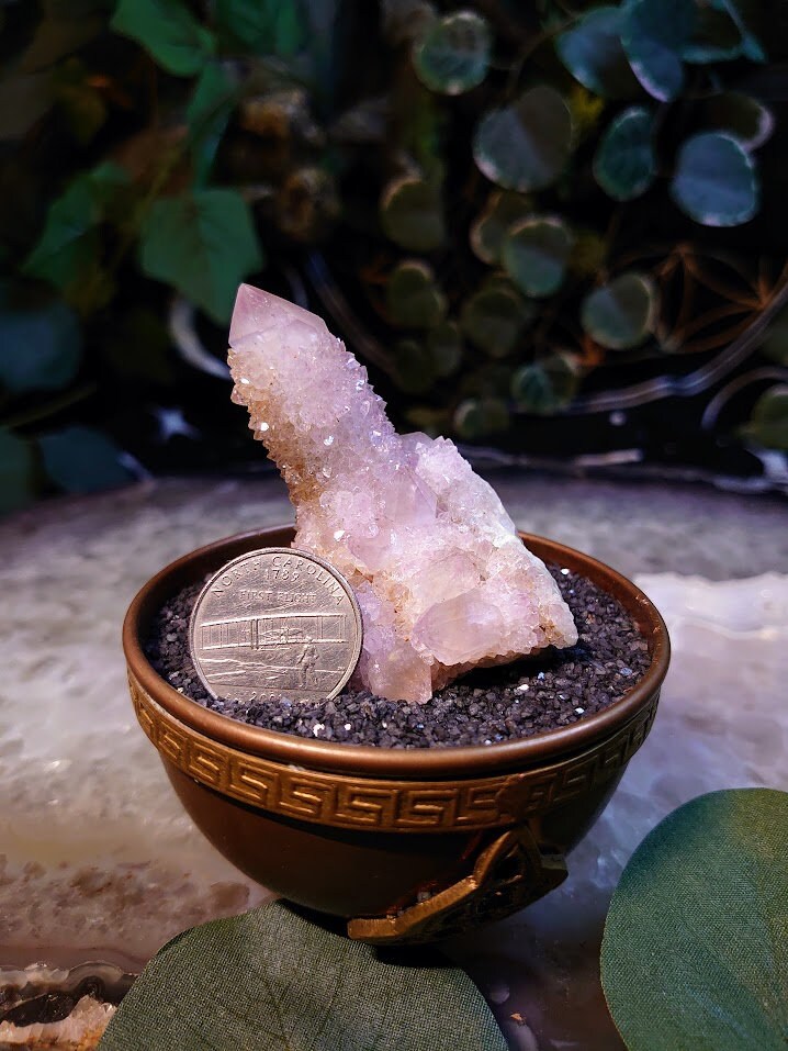 73.4g Spirit Quartz Cluster from ZA / Cactus Quartz / Spirit Amethyst for Crystal Healing / Meditation/ Reiki / Gifting