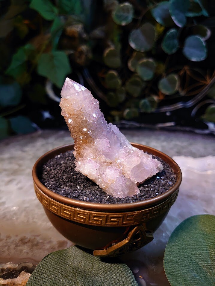 73.4g Spirit Quartz Cluster from ZA / Cactus Quartz / Spirit Amethyst for Crystal Healing / Meditation/ Reiki / Gifting