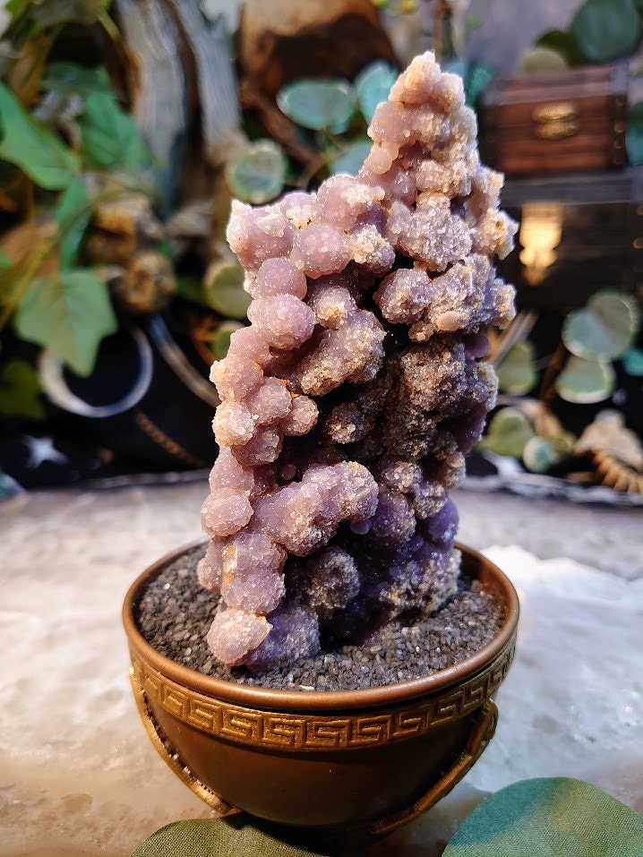 214g Grape Agate Cluster from Sulawesi, Indonesia for Collection / Crystal Healing / Gemstone Home and Altar Decor / Reiki/ Meditation