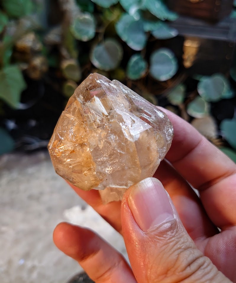 70.6g Skeletal Window Quartz Point from Morocco for Crystal Grids / Collection / Crystal Healing / ISH#019