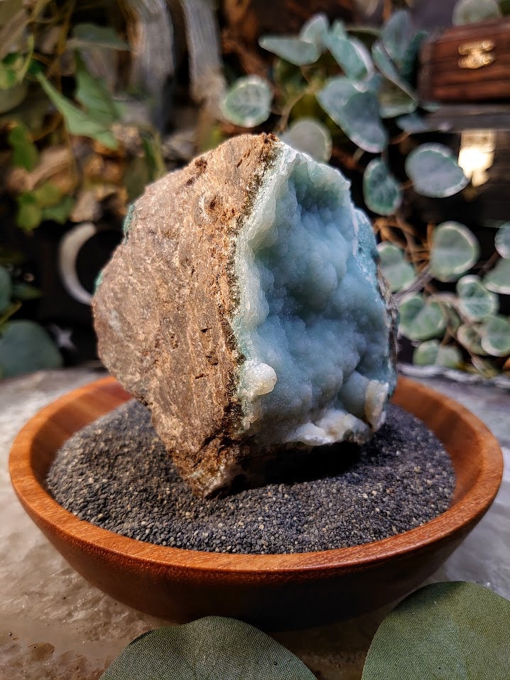 627g Natural Chrysocolla with Malachite on Matrix for Home and Altar Decor / Energy Work / Crystal Healing / Collection / Housewarming