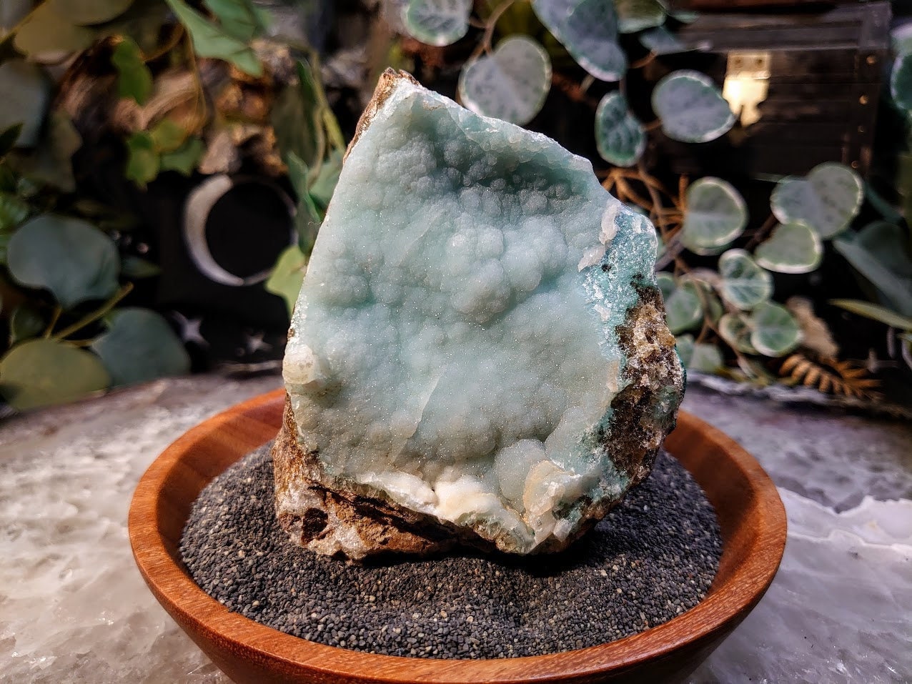 627g Natural Chrysocolla with Malachite on Matrix for Home and Altar Decor / Energy Work / Crystal Healing / Collection / Housewarming