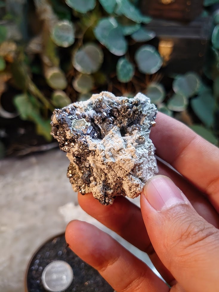 86.5g Arsenopyrite Cluster from China for Collection / Home and Altar Decor / Gifting / Small Size / Silver Pyrite
