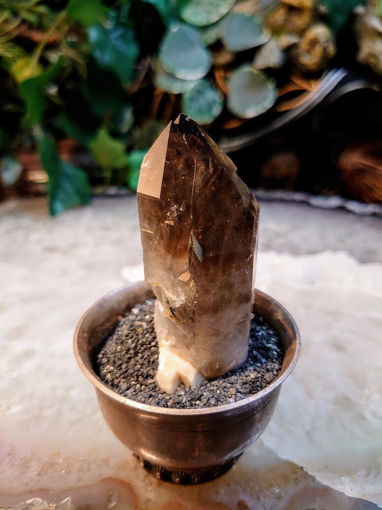 Natural Smoky Quartz Cluster from Malawi, Africa for Collection / 62.8g / Home and Altar Decor / Protection / Crystal Healing