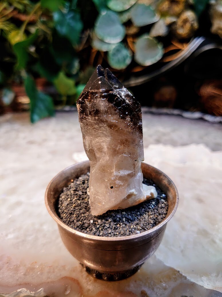 Natural Smoky Quartz Cluster from Malawi, Africa for Collection / 62.8g / Home and Altar Decor / Protection / Crystal Healing