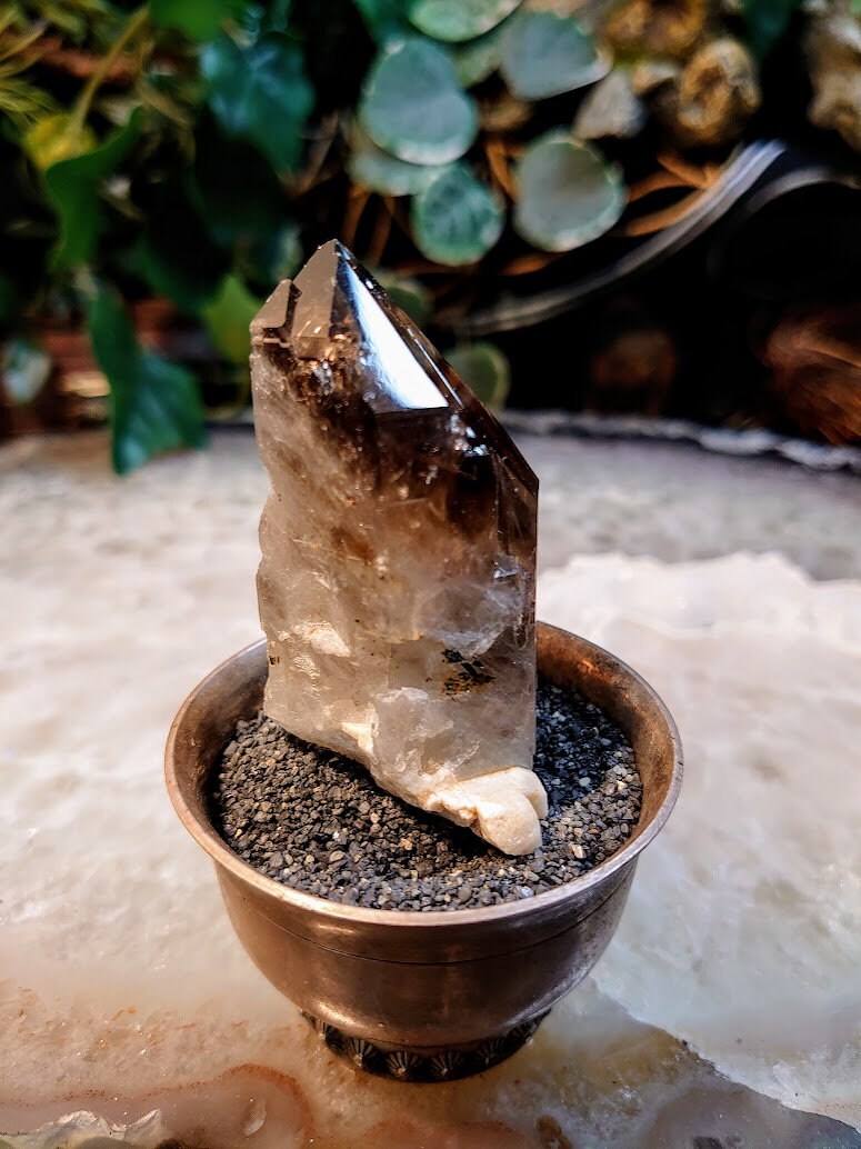 Natural Smoky Quartz Cluster from Malawi, Africa for Collection / 62.8g / Home and Altar Decor / Protection / Crystal Healing