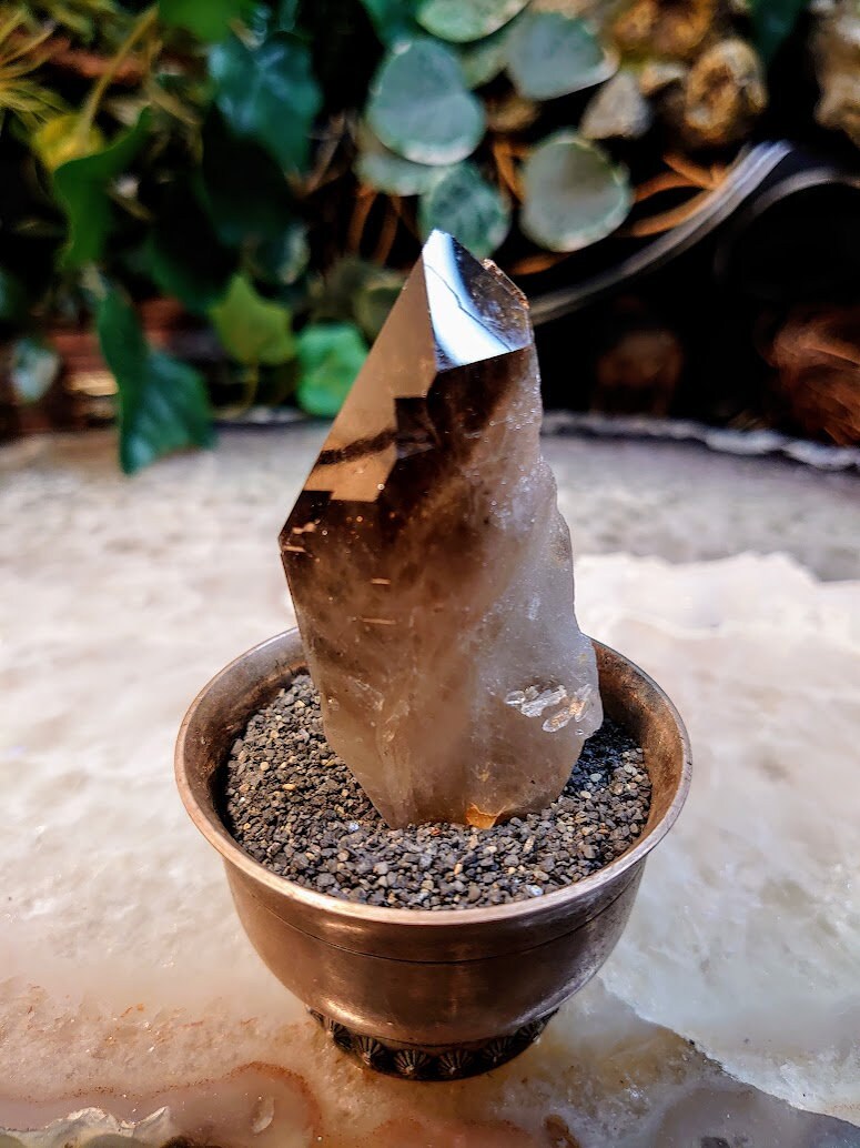 Natural Smoky Quartz Cluster from Malawi, Africa for Collection / 62.8g / Home and Altar Decor / Protection / Crystal Healing