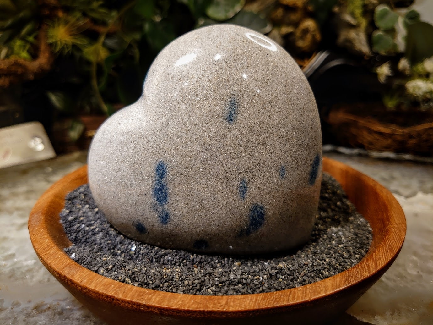 Polished Blue Spinel Heart from Madagascar for Home and Altar Decor / Crystal Healing / 430g / Gift for Her & Him / Have a Heart!