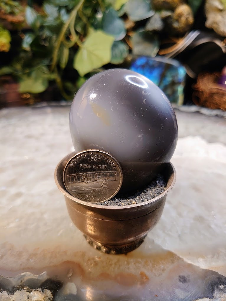 Orca Agate Palm Stone from Madagascar for Crystal Healing / 125g / Reiki / Meditation / Crystal & Mineral Collectors