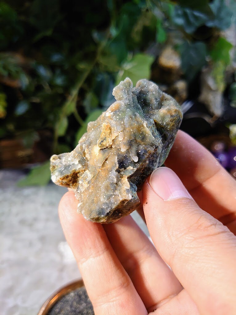 Green Chrome Chalcedony from Turkey for Home & Altar Decor / 70.66g / Collection / Crystal Healing
