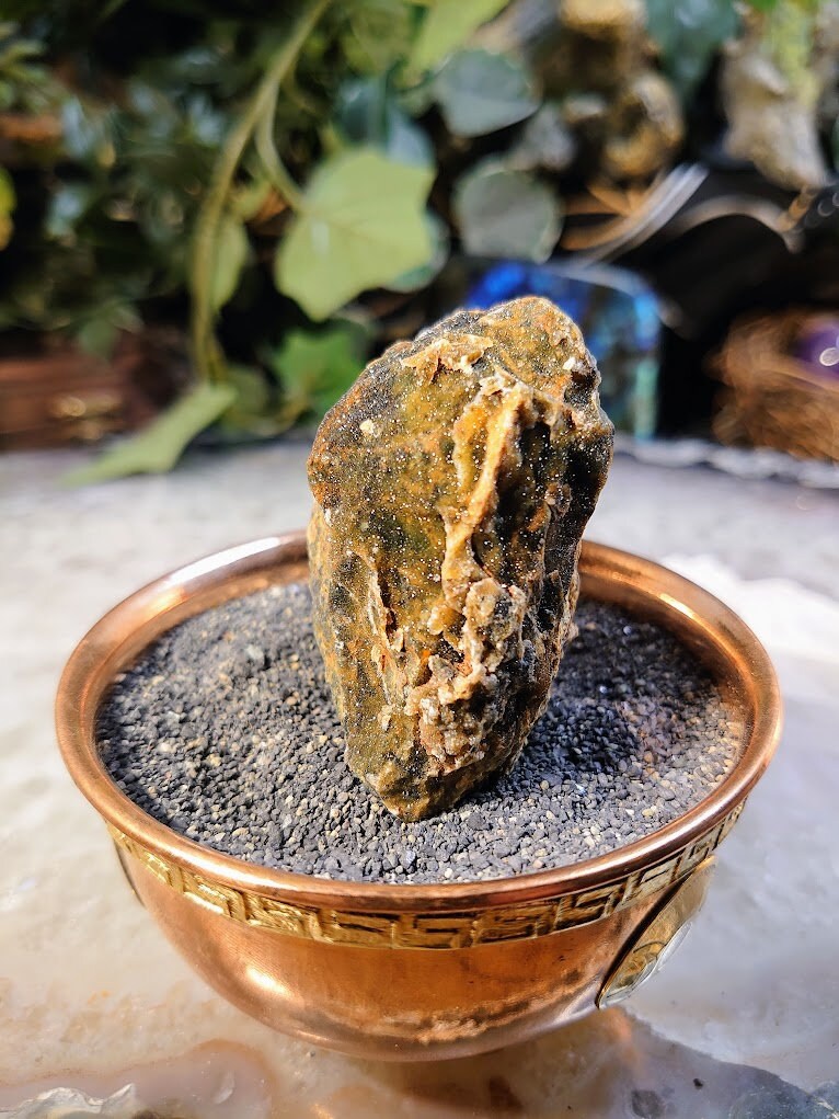 Green Chrome Chalcedony from Turkey for Home & Altar Decor / 100.22g / Collection / Crystal Healing