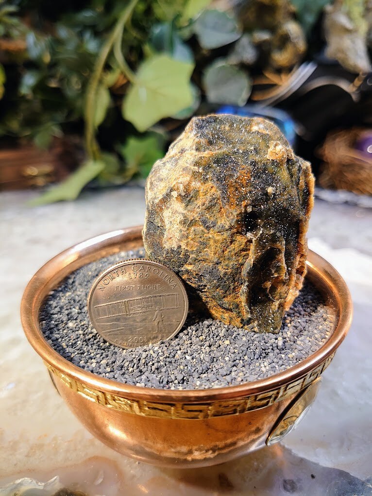 Green Chrome Chalcedony from Turkey for Home & Altar Decor / 100.22g / Collection / Crystal Healing