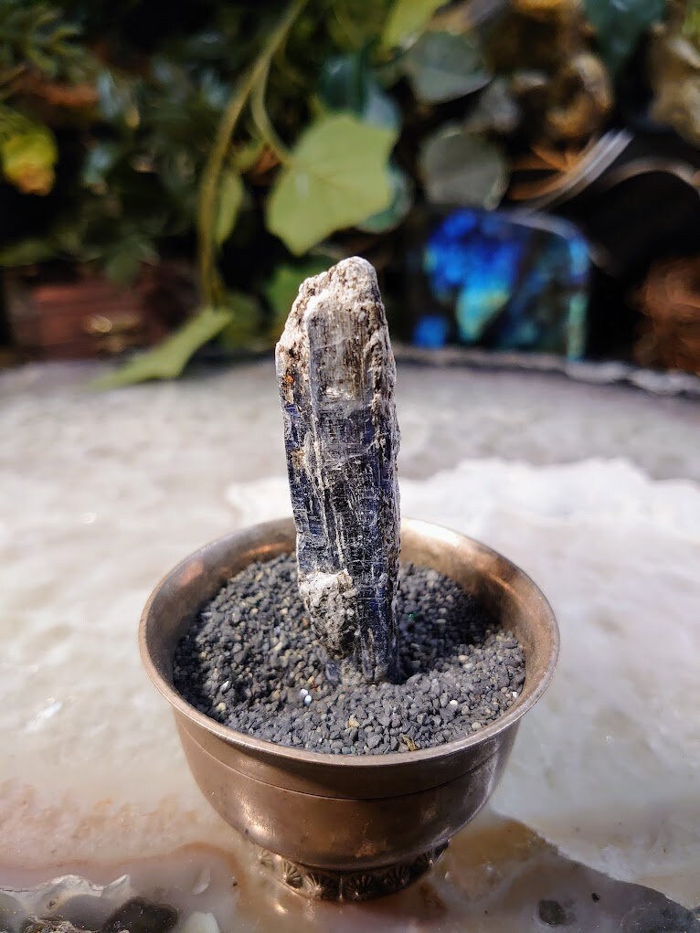 2 5/8" Deep Blue/Indigo Kyanite Crystal from Zimbabwe for Meditation / Grids / Cord Cutting / Metaphysical / Jewelrycrafting