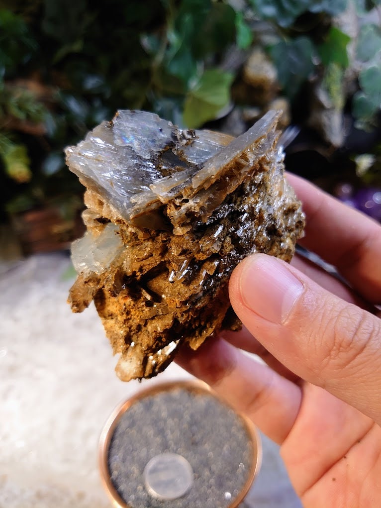 Blue Barite Crystal Cluster from Morocco for Home and Altar Decor / 248g / Collection / Crystal Healing