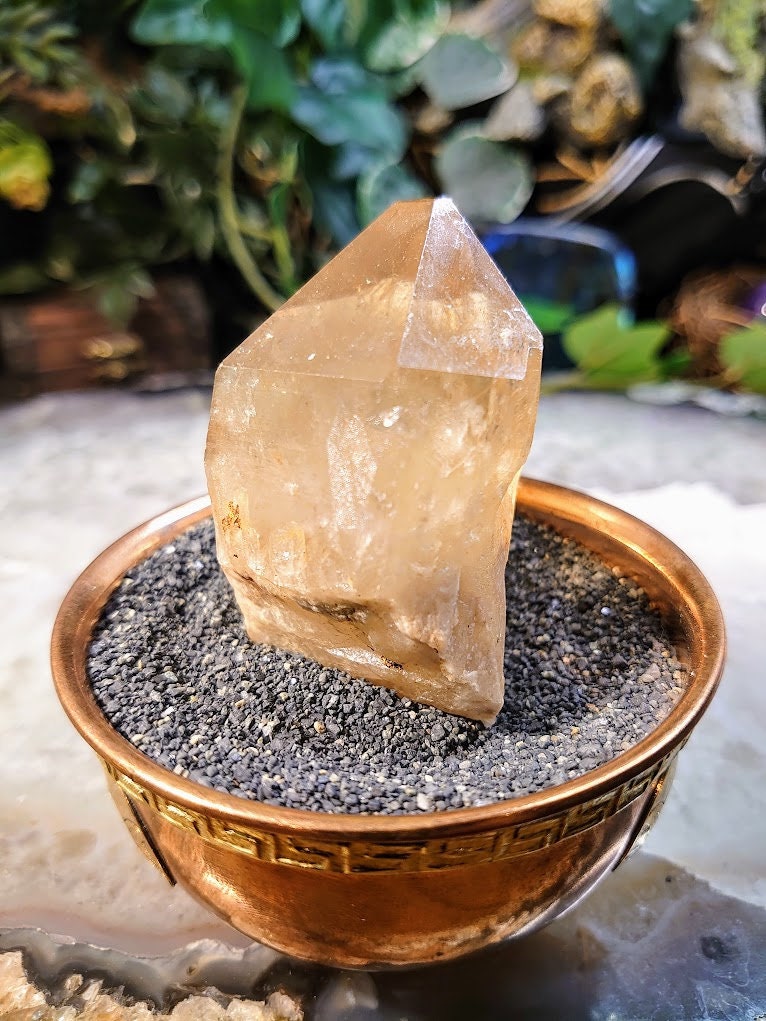 Natural Kundalini Congo Citrine Point for Altar and Home Decor / 135g / Energy Work / Crystal Healing / Reiki