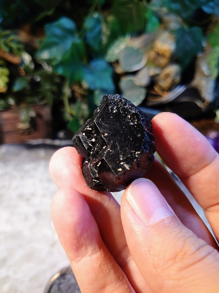 Fine Glossy Black Tourmaline with Termination / Schorl Crystal From Madagascar / 37.91g / Thumbnail Specimen / Desk Decor / Collection