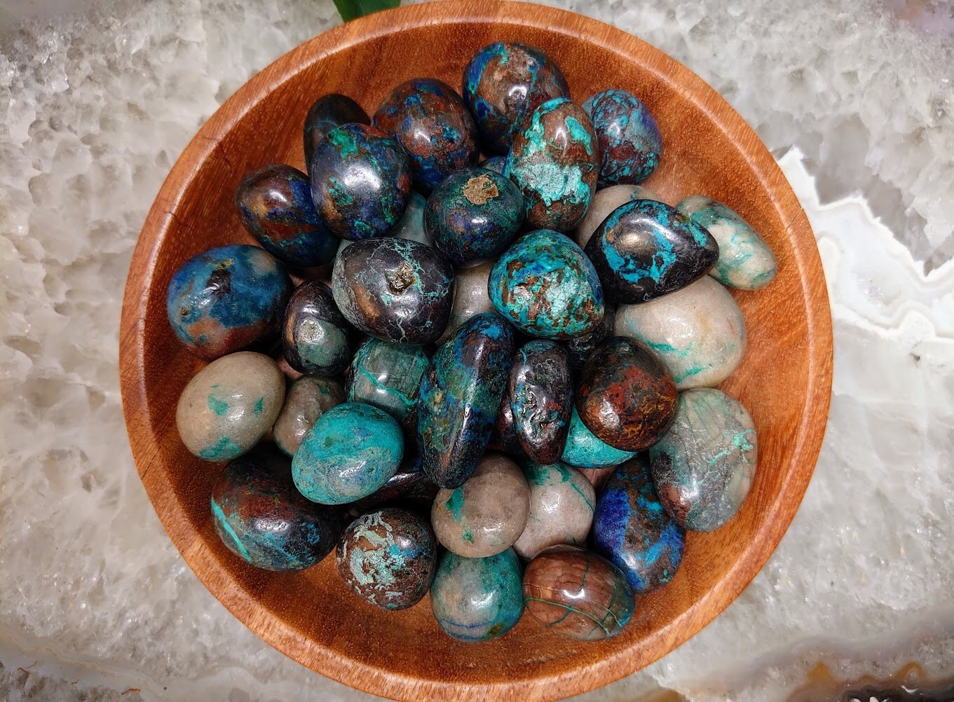 Shattuckite Tumbled Stones from Kaokoveld, Namibia for Altar and Home Decor / Crystal Healing / Reiki / Collection