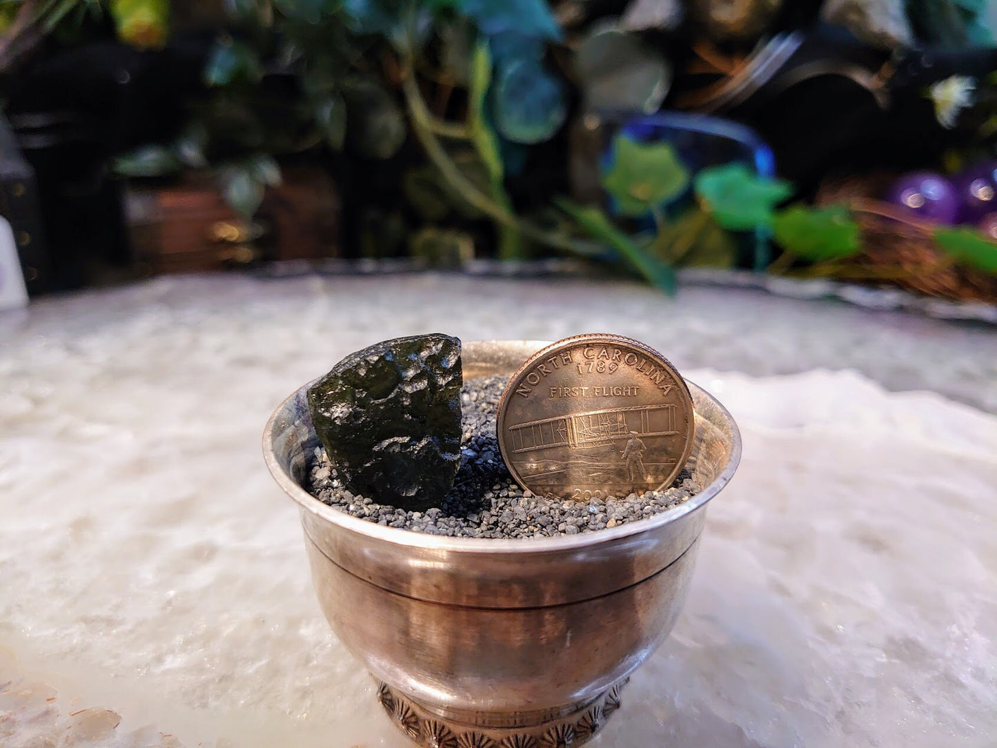 26.30ct Moldavite Crystal from Nesměň, Ločenice, České Budějovice District, South Bohemian Region, Czech Republic for Collection / Tektite