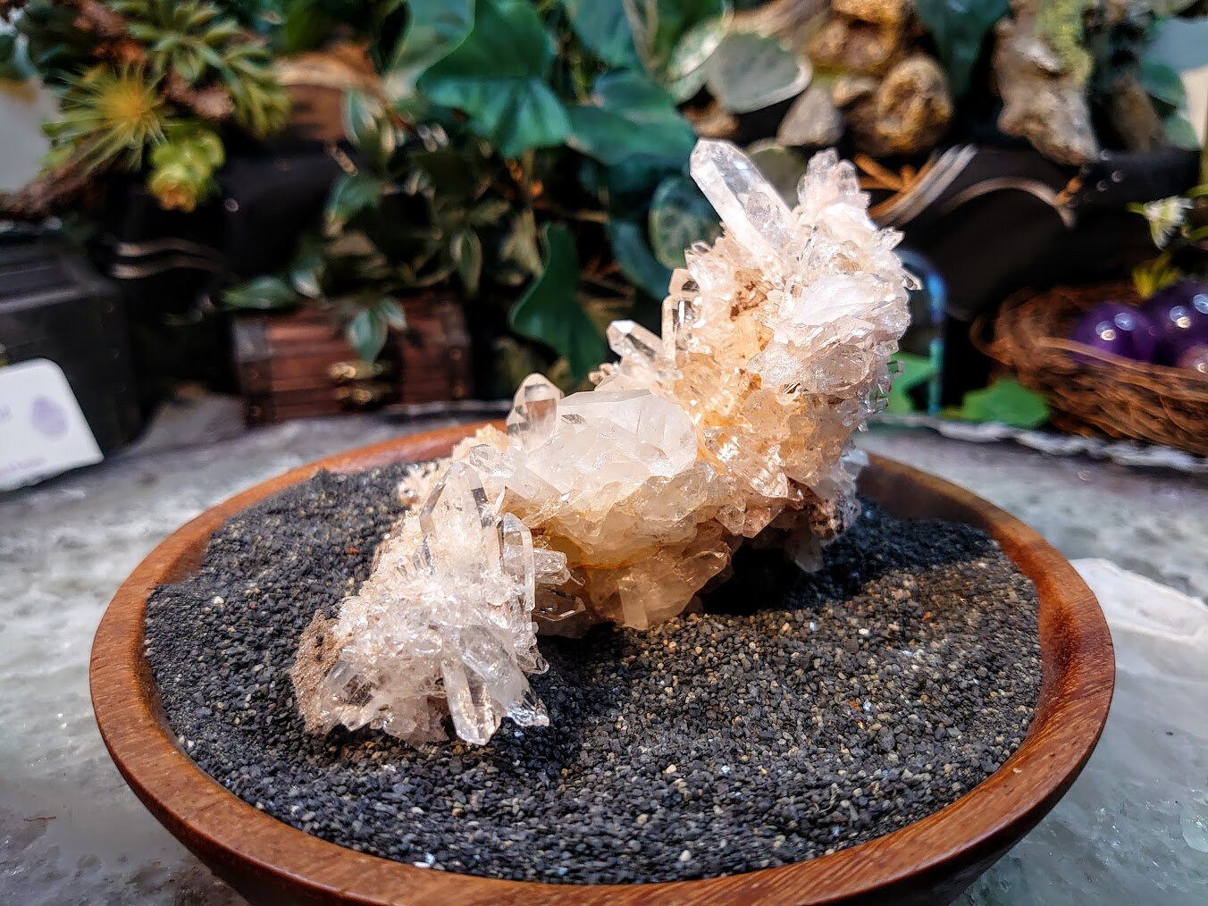 Gorgeous Colombian Clear Quartz/Citrine Tabular Cluster / 272g / Dragon Slaying Powers / Meditation / Home & Altar Decor / Small Cabinet