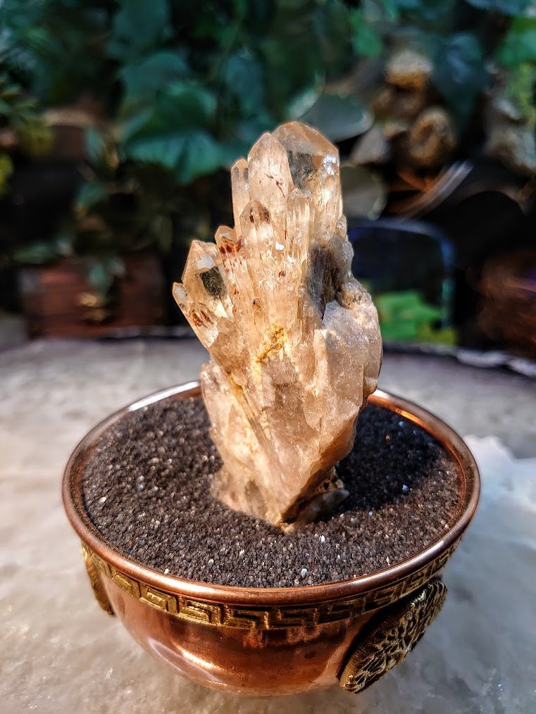 Natural Kundalini Congo Citrine Cluster for Altar and Home Decor / 91.12g / Energy Work / Crystal Healing / Reiki