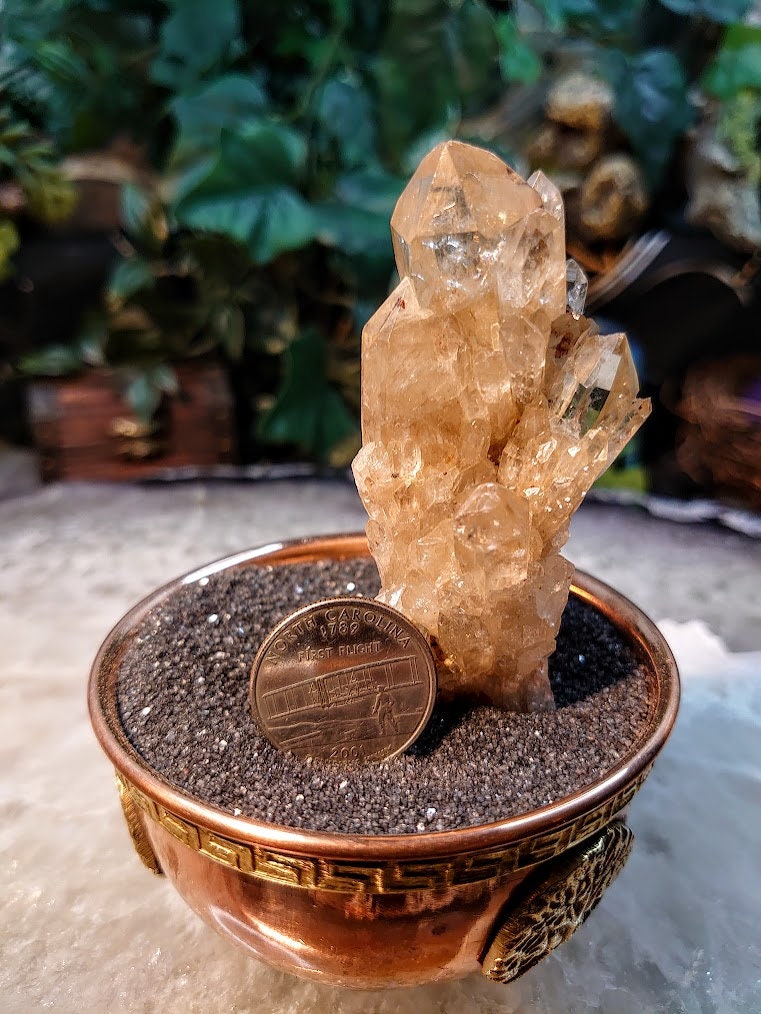 Natural Kundalini Congo Citrine Cluster for Altar and Home Decor / 91.12g / Energy Work / Crystal Healing / Reiki
