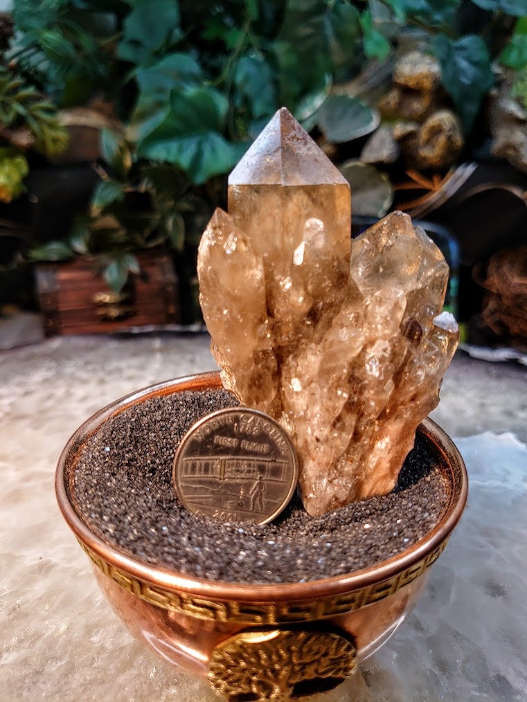 Natural Kundalini Congo Citrine Cluster for Altar and Home Decor / 150g / Energy Work / Crystal Healing / Reiki