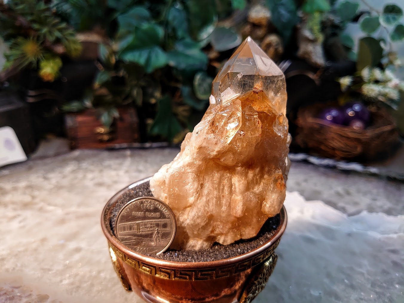 Natural Kundalini Congo Citrine Cluster for Altar and Home Decor / 204g / Energy Work / Crystal Healing / Reiki