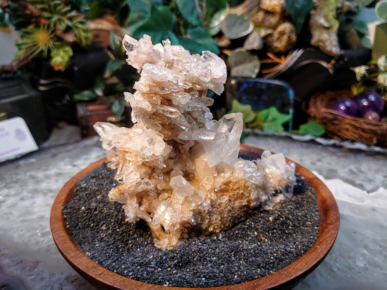 Gorgeous Colombian Clear Quartz/Citrine Tabular Cluster / 272g / Dragon Slaying Powers / Meditation / Home & Altar Decor / Small Cabinet