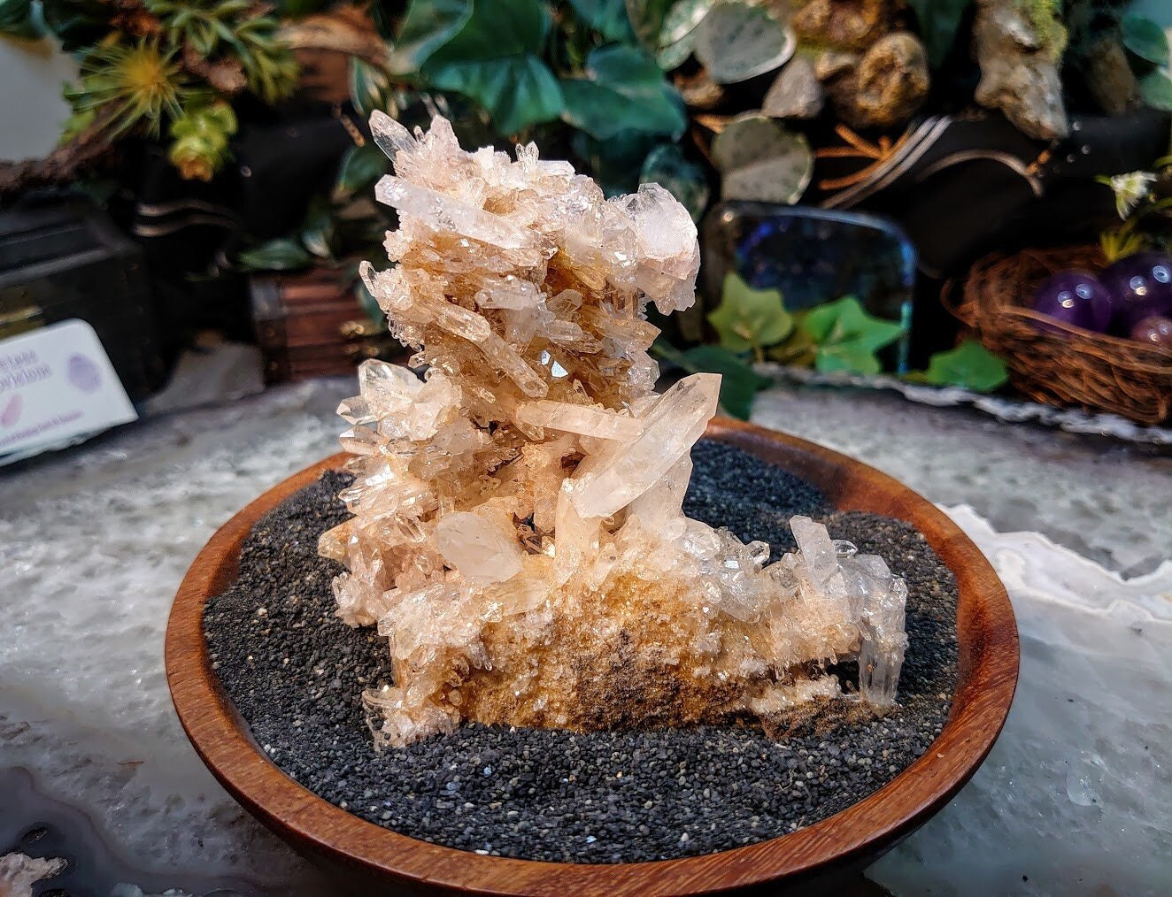 Gorgeous Colombian Clear Quartz/Citrine Tabular Cluster / 272g / Dragon Slaying Powers / Meditation / Home & Altar Decor / Small Cabinet