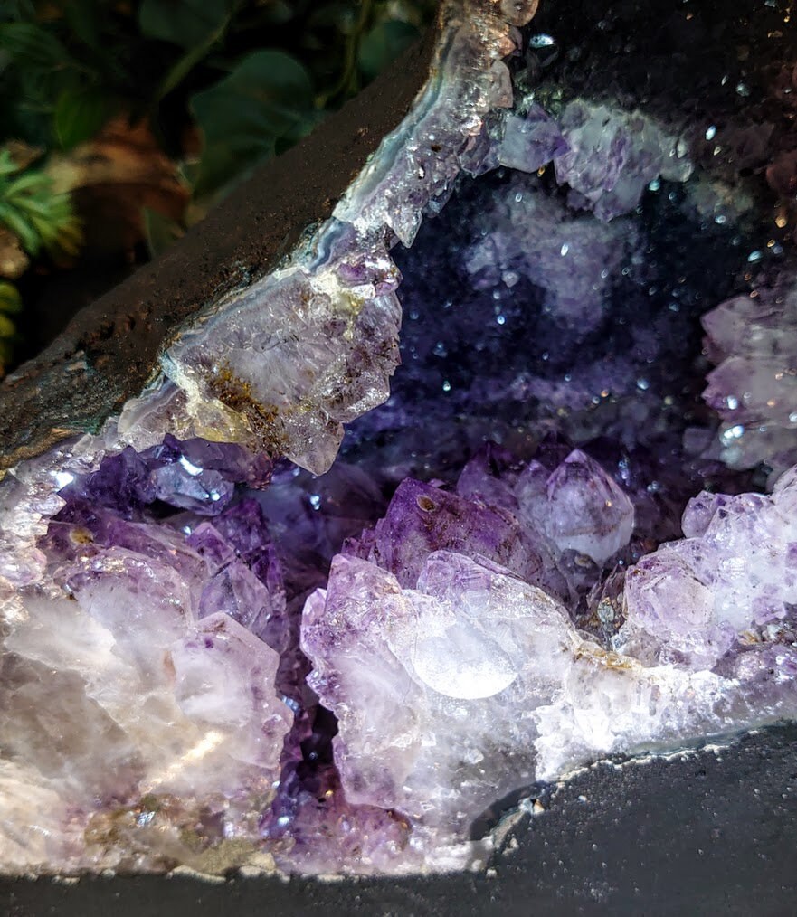 Epic Large Amethyst Geode Cathedral from Brazil for Collection / 8,854g / Gifts / Altar Decor / Delicious Prism Grapes / Large Museum Size
