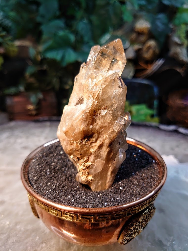 Natural Kundalini Congo Citrine Cluster for Altar and Home Decor / 91.12g / Energy Work / Crystal Healing / Reiki