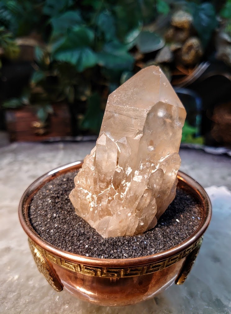 Natural Kundalini Congo Citrine Cluster for Altar and Home Decor / 148g / Energy Work / Crystal Healing / Reiki
