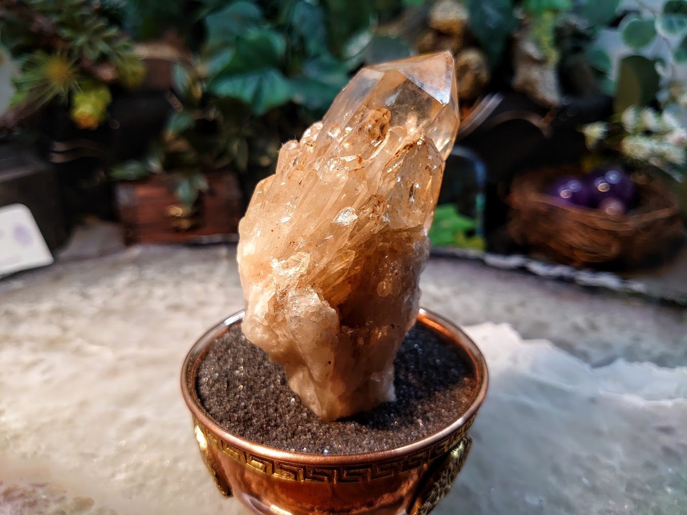 Natural Kundalini Congo Citrine Cluster for Altar and Home Decor / 204g / Energy Work / Crystal Healing / Reiki