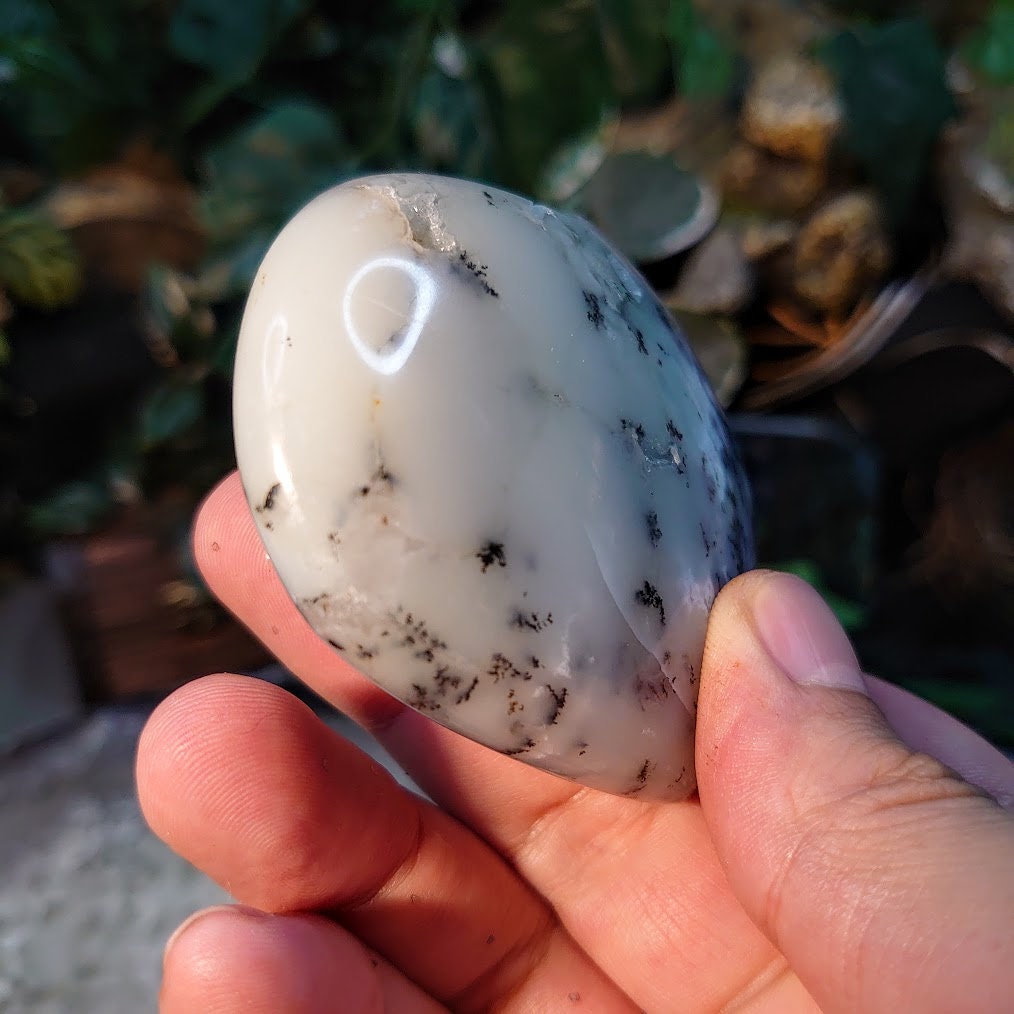 Dendritic Opal Heart From Turkey for Gemstone & Mineral Collectors/ 155g / Jewelry Crafting / Crystal Healing/ Reiki/ Meditation