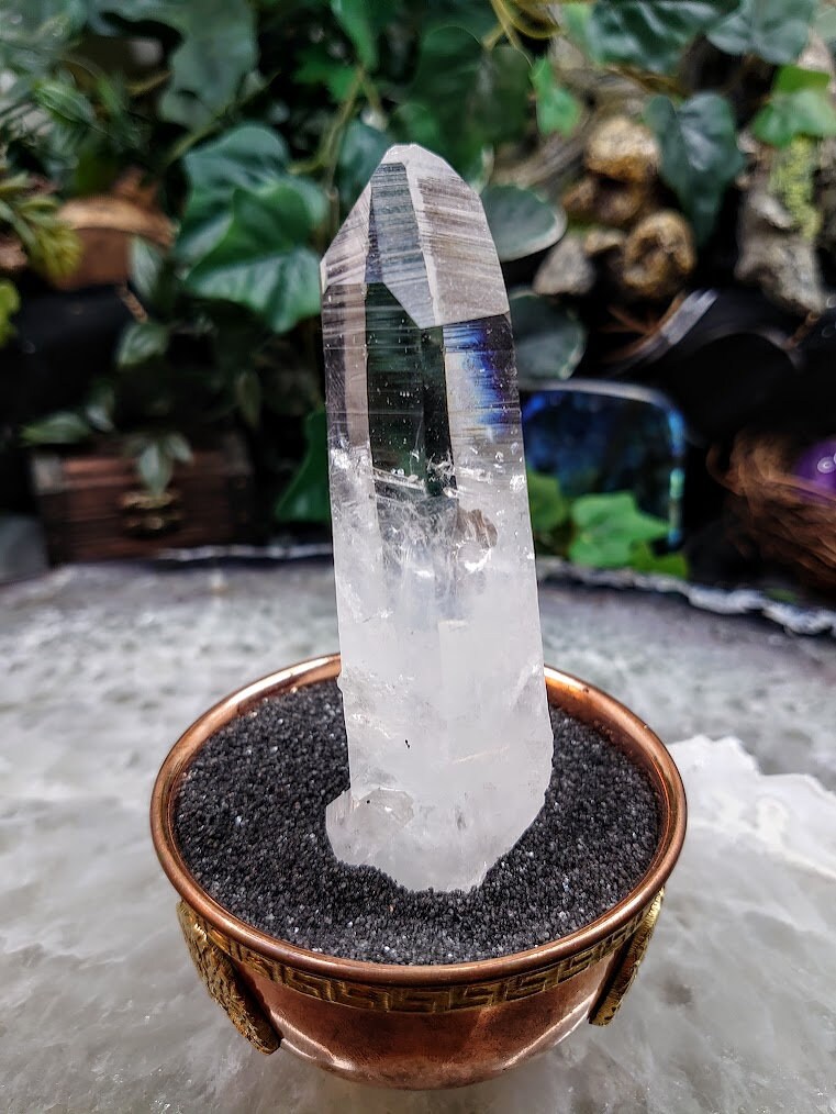 4 1/4" Gorgeous Colombian Clear Quartz Point for Crystal Healing / 156g / Natural Clear Quartz / Collection / Meditation / Reiki